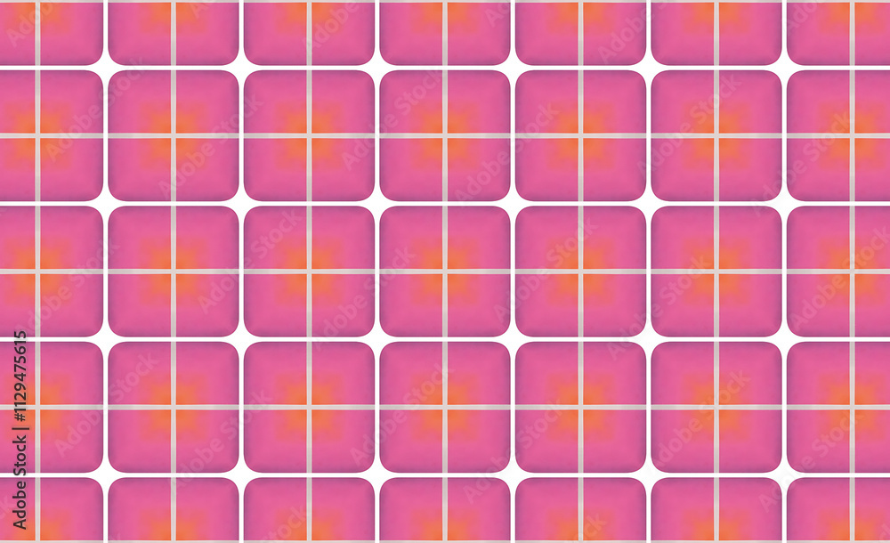 Fototapeta premium Repeating Pattern of Gradient-Colored Square Tiles