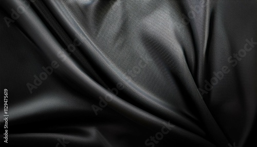 dark black and gray blurred gradient and line of cloth or fablic background has a little abstract light photo