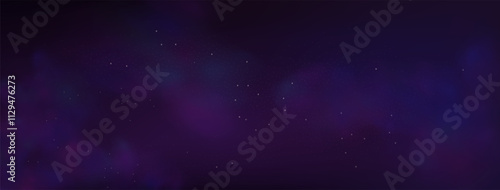 Starry night sky with astrological constellations. Space stars background.Space nebula and glittering stardust.