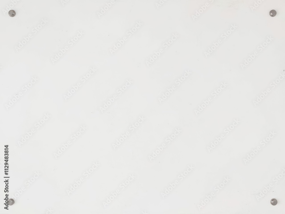 Fototapeta premium Blank white board isolated on white background for presentations or writing notes, white board, presentations