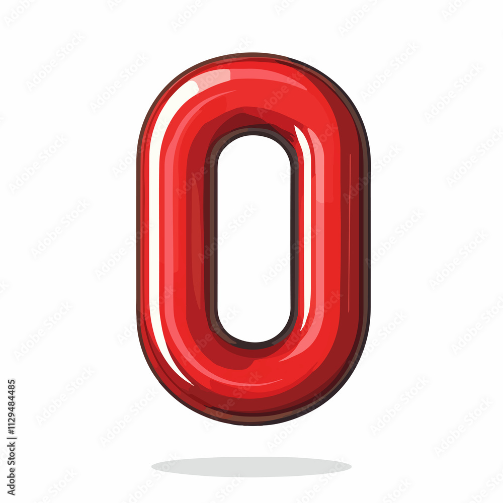 Vibrant Red Magnet Cartoon Vector Illustration Vibrant Red Magnet Cartoon Vector Illustration