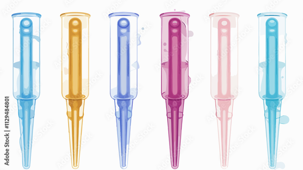 Rubber Pipette Dropper Vector Isolated Illustration Rubber Pipette Dropper Vector Isolated Illustration