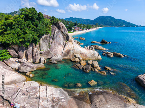 Photos Grandfather and Grandmother Rocks, Hin Ta Hin Yai, in koh Samui island, Thailand
