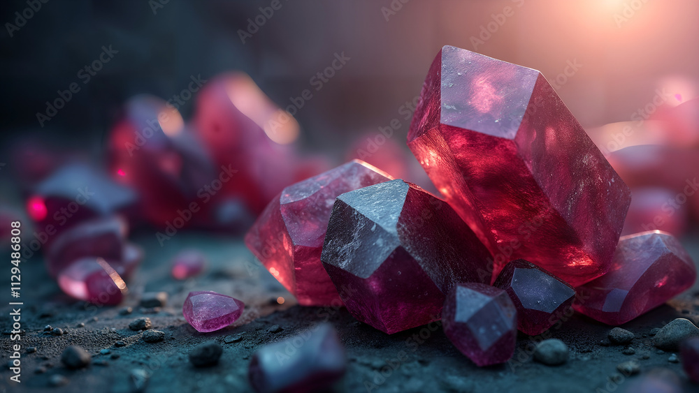 Luxurious Bloodstone Crystal Background Illuminated to Highlight Its Distinctive Colors