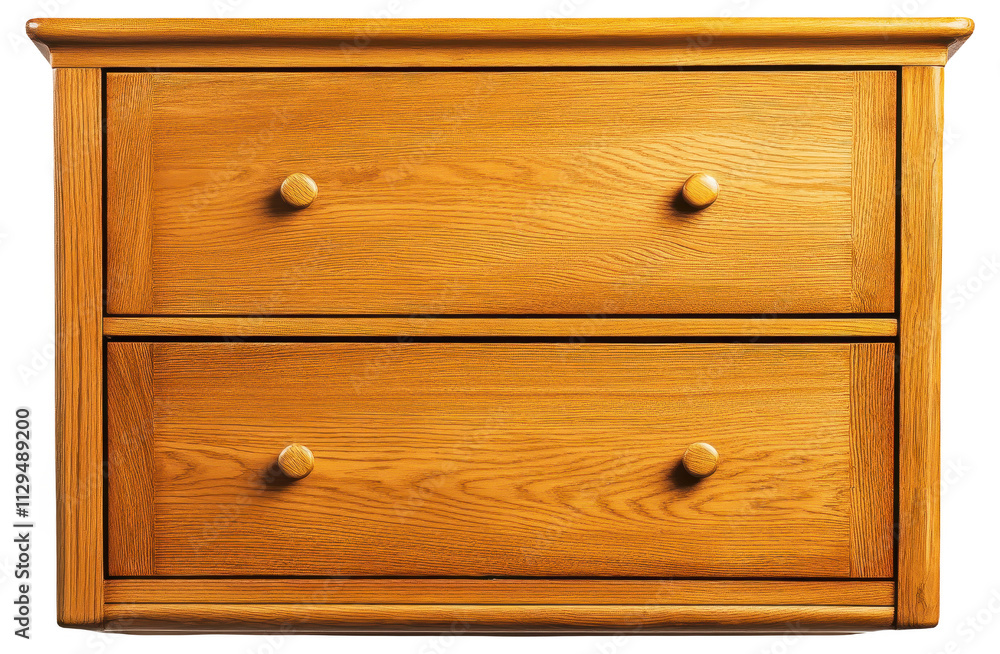 PNG Wooden cabinet with two drawers and knobs PNG Wooden cabinet with two drawers and knobs