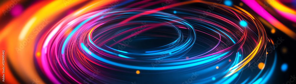 Vibrant abstract light swirls in vivid colors create a dynamic visual experience. Vibrant abstract light swirls in vivid colors create a dynamic visual experience.
