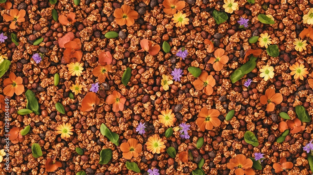 top down view ofsurreal depiction of top down view ofcracked granoltop down view ofbar with seeds and nuts sprouting top down view ofsurreal depiction of top down view ofcracked granoltop down view ofbar with seeds and nuts sprouting