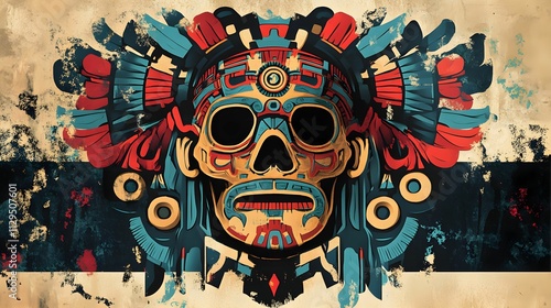 AZTEC CONCEPT ILLUSTRATION	
 photo