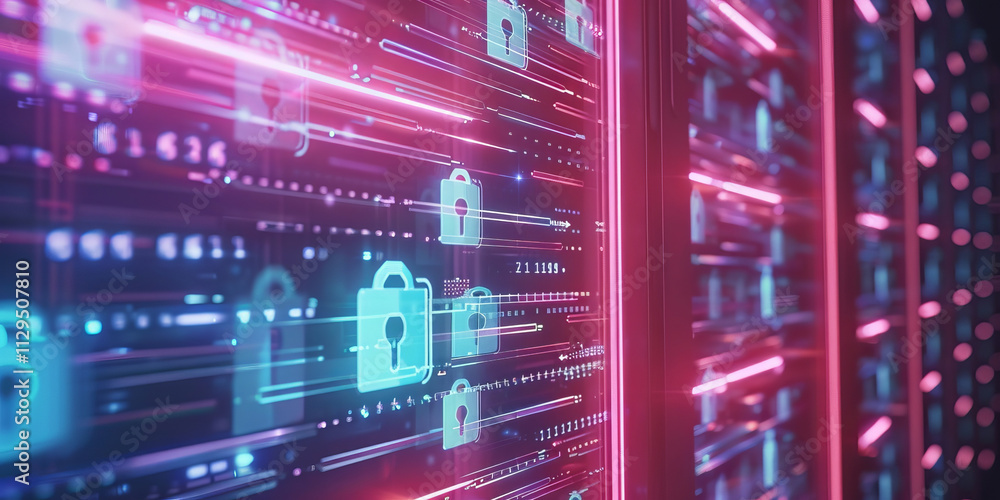 Data protection cyber security banner. Concept Business internet Technology lock protect for Cryptocurrency services. Data protection cyber security banner. Concept Business internet Technology lock protect for Cryptocurrency services.