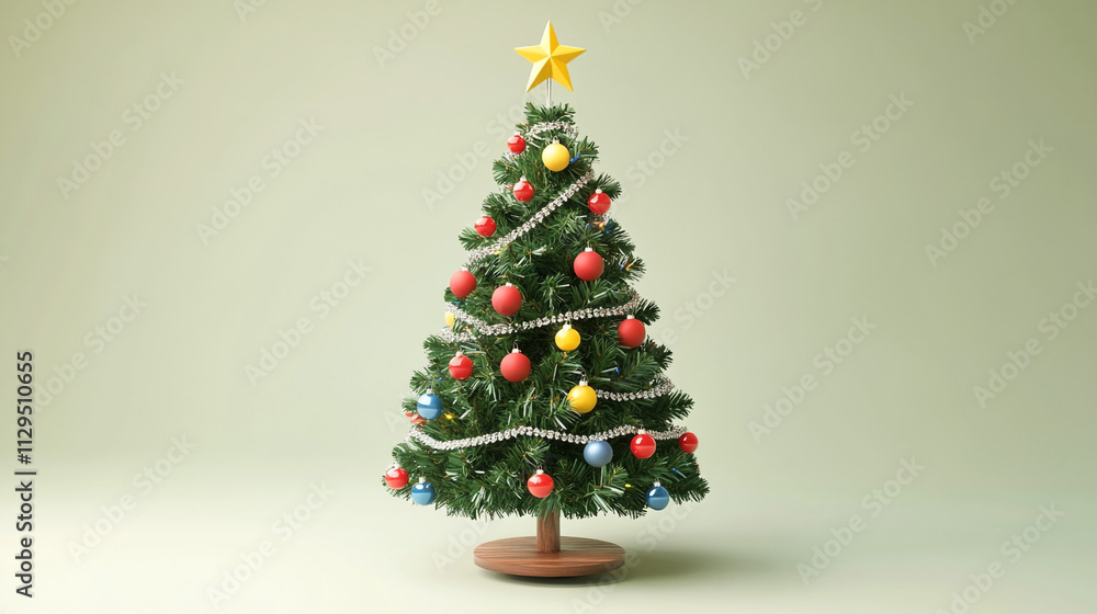 Festive Christmas Tree Decor Ornaments Lights Star Festive Christmas Tree Decor Ornaments Lights Star