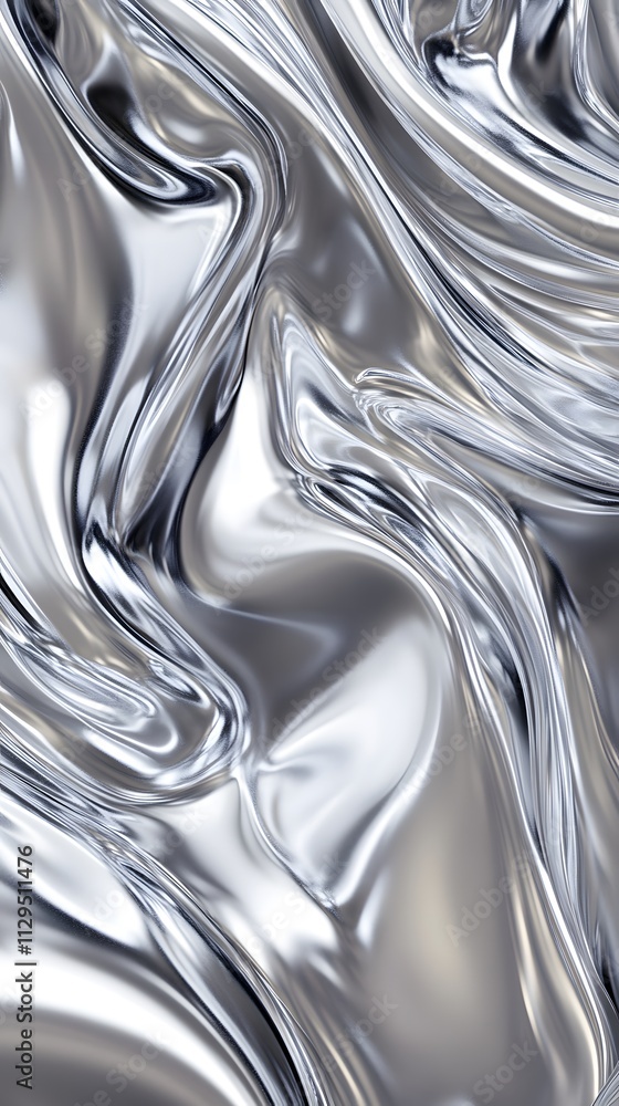 High-definition background of liquid metal, silver or chrome, flowing and dynamic High-definition background of liquid metal, silver or chrome, flowing and dynamic