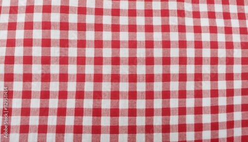 red and white tablecloth