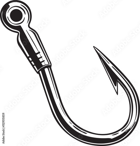 hook fishing Vector black design vector 