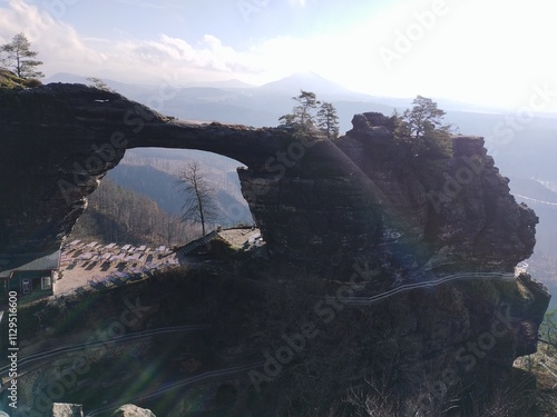 beautiful nature of bohemian switzerland national park photo