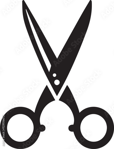 scissor Vector black design 