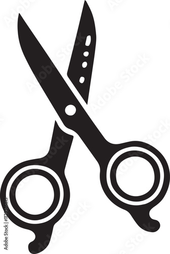 scissor Vector black design 