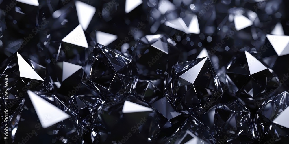 Close up of a bunch of black diamonds Close up of a bunch of black diamonds