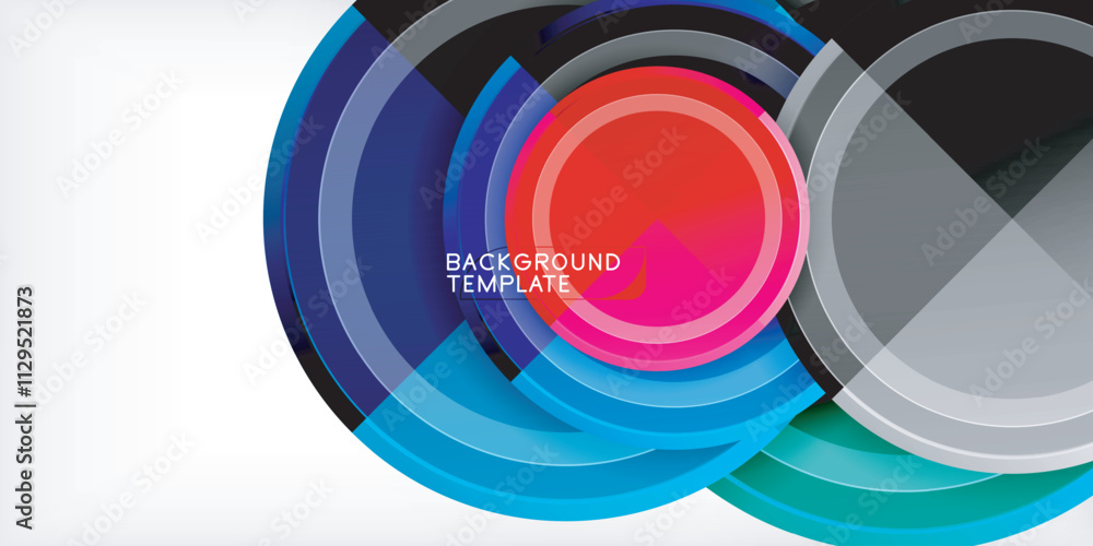 Minimal geometric abstract background. Circle triangle design Minimal geometric abstract background. Circle triangle design
