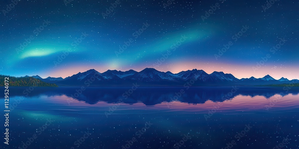 Beautiful blue sky with mountains in the background Beautiful blue sky with mountains in the background