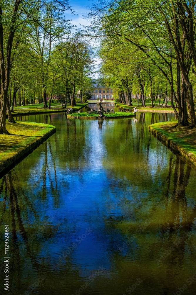 Castle park in Bayreuth in Bavaria, Germany. Castle park in Bayreuth in Bavaria, Germany.