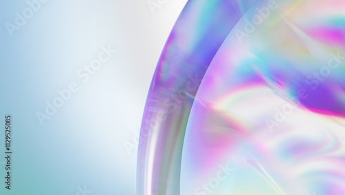 Abstract Neon Render with Light Refractions