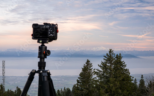 Capturing the French and Swiss Alps from La Barillette Summit photo