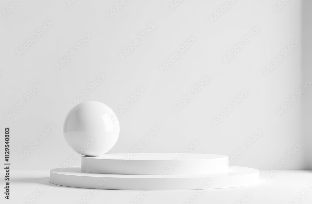 Abstract spheres round circles forms white background with white color light and empty blank space, spheres and circles background podium stage for products and design Abstract spheres round circles forms white background with white color light and empty blank space, spheres and circles background podium stage for products and design