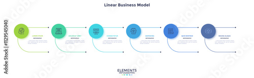 Modern Business Infographic Vector Template