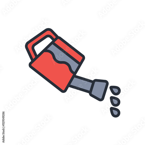 watering can icon. vector.Editable stroke.linear style sign for use web design,logo.Symbol illustration.