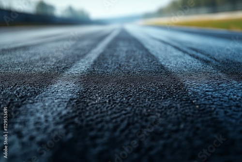 Wallpaper Mural Asphalt road with marking lines close-up. Abstract background. Torontodigital.ca
