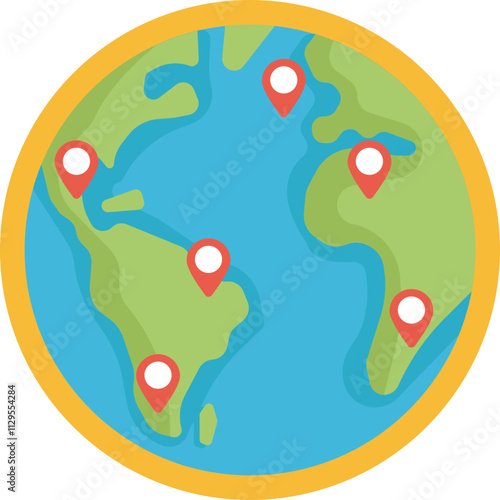 Map Pin Icon: A stylized map marker symbol representing a specific geographic location.