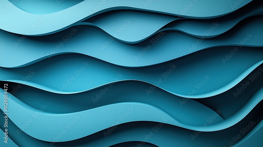 Elegant wave patterns create a soothing abstract effect in soft blue shades Elegant wave patterns create a soothing abstract effect in soft blue shades