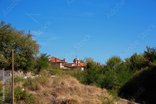 Koutloumousiou Monastery - is a Greek Orthodox Christian monastery in the monastic state of Mount Athos in Greece photo