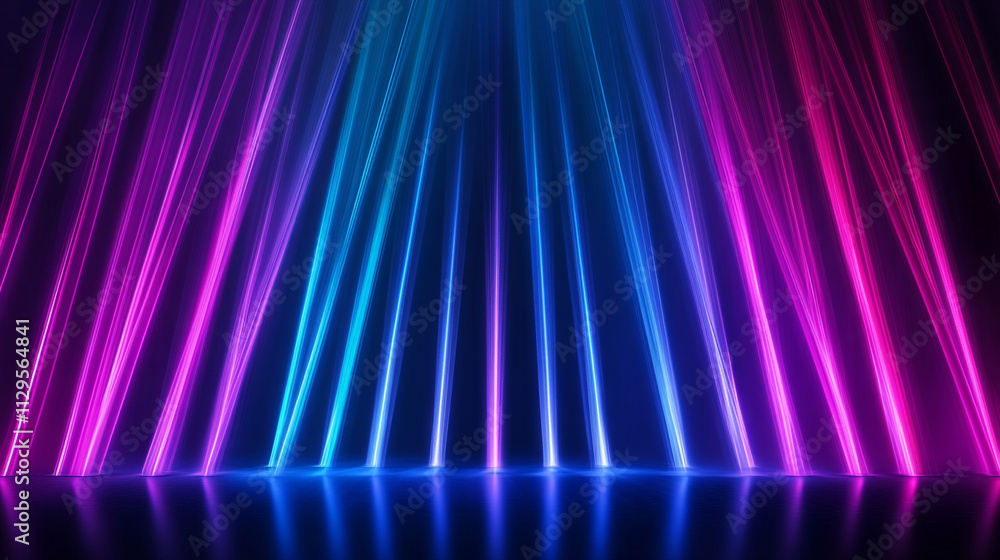 Abstract Neon Light Beams Background Purple Blue Glow Ray Shine Energy Bright Dark Abstract Neon Light Beams Background Purple Blue Glow Ray Shine Energy Bright Dark