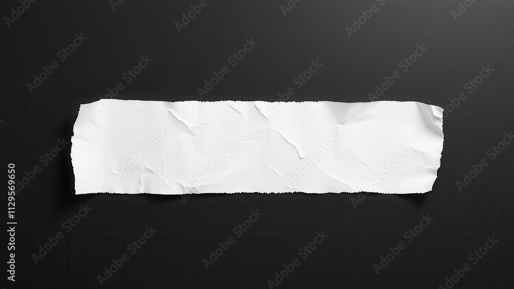 A white paper poster with a wrinkled texture on a dark background, marketing, texture, white paper A white paper poster with a wrinkled texture on a dark background, marketing, texture, white paper