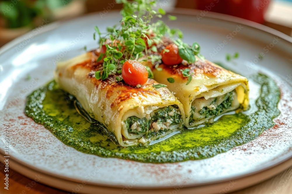 Beef and spinach stuffed pasta Beef and spinach stuffed pasta