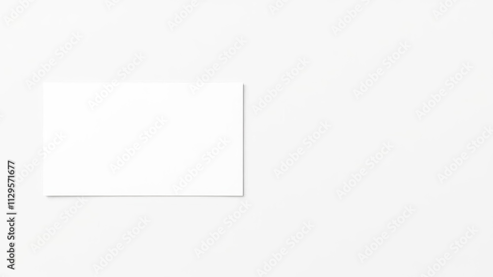 Clean and modern white business card mockup with minimal design, clean, layout, minimal Clean and modern white business card mockup with minimal design, clean, layout, minimal