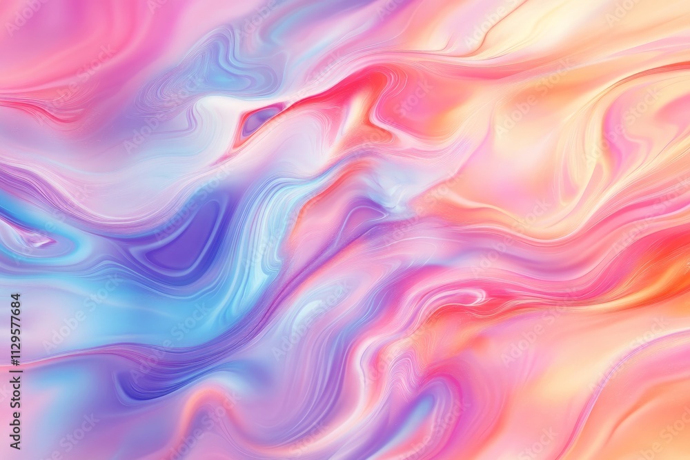 Fototapeta premium Abstract Pastel Background with Soft Clouds and Fluid Motions