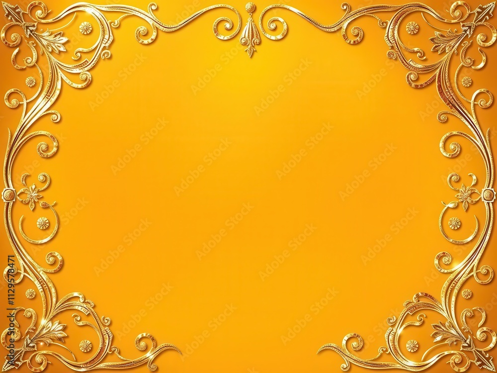Luxurious golden background with intricate floral patterns and shimmering texture, backdrop, abstract Luxurious golden background with intricate floral patterns and shimmering texture, backdrop, abstract