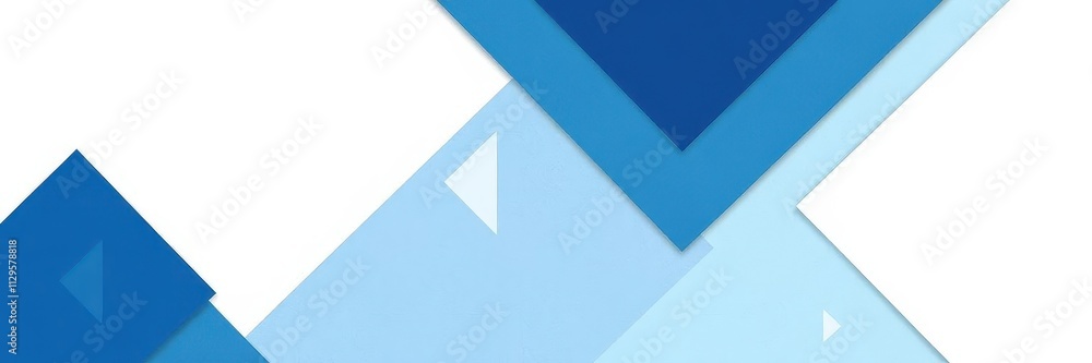 Modern abstract blue background design with layers of textured white material in triangle diamond and squares shapes, background, geometric Modern abstract blue background design with layers of textured white material in triangle diamond and squares shapes, background, geometric