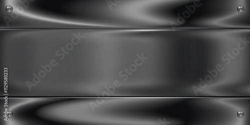 Reflective black polished aluminum surface with a sleek and modern design, reflective, aluminum, modern