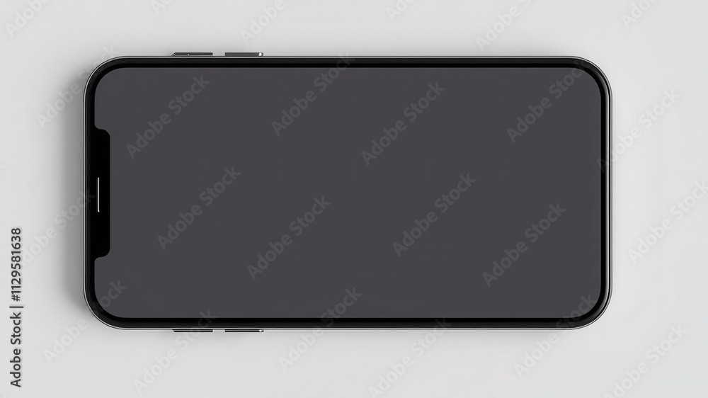Smartphone with four square post layout mockup on screen, innovation, display, screen Smartphone with four square post layout mockup on screen, innovation, display, screen