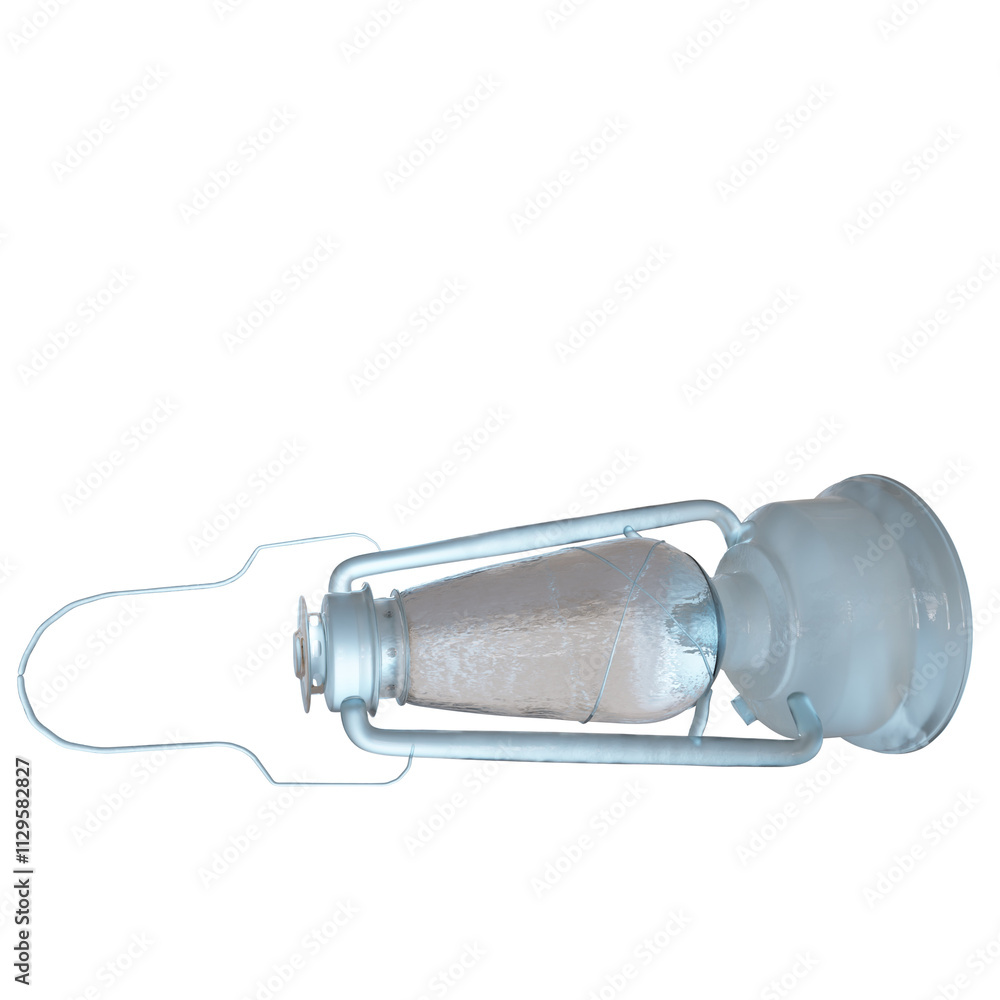 3D rendered fantasy frozen lantern isolated on transparent background 3D rendered fantasy frozen lantern isolated on transparent background