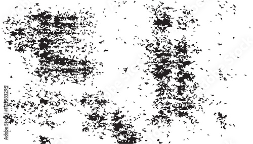 Wallpaper Mural Grunge background. Black and white vector. Abstract texture of dust, dirt, stains. Grunge overlay layer. Distressed texture. Rough, scratch, splatter grunge pattern. Torontodigital.ca