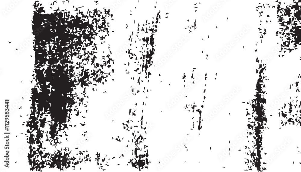 Fototapeta premium Grunge background. Black and white vector. Abstract texture of dust, dirt, stains. Grunge overlay layer. Distressed texture. Rough, scratch, splatter grunge pattern.