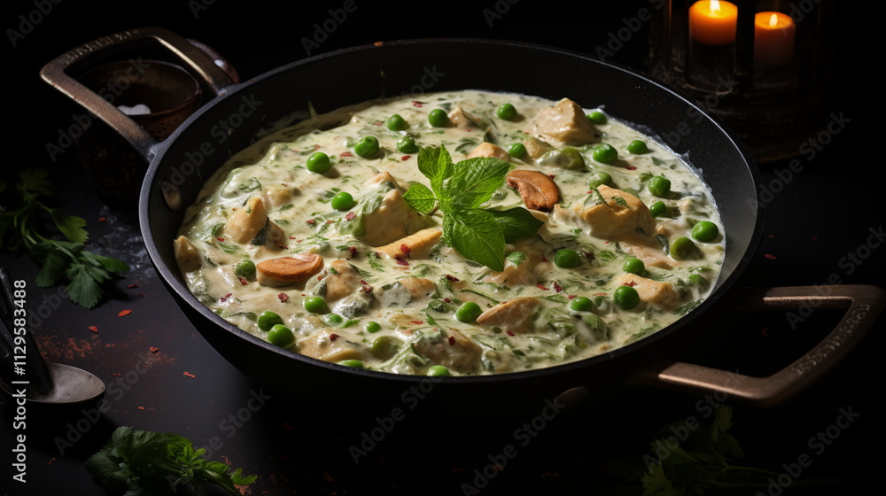 Creamy One-Pot Skinless Chicken with Peas Creamy One-Pot Skinless Chicken with Peas