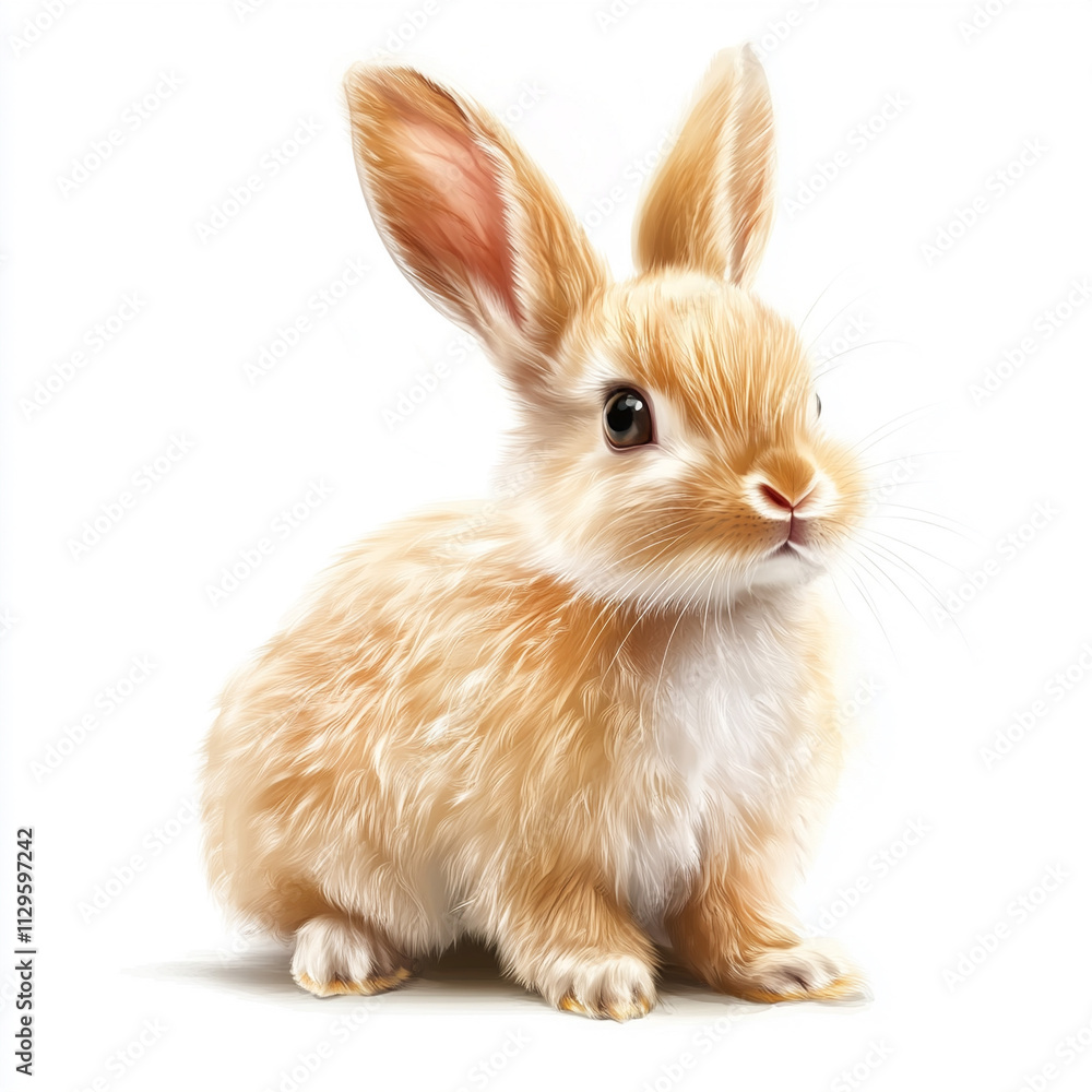 white rabbit isolated on white white rabbit isolated on white