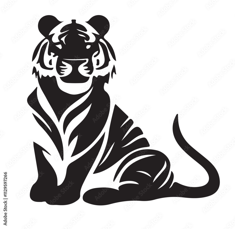 Obraz premium Figer silhouettes on white background