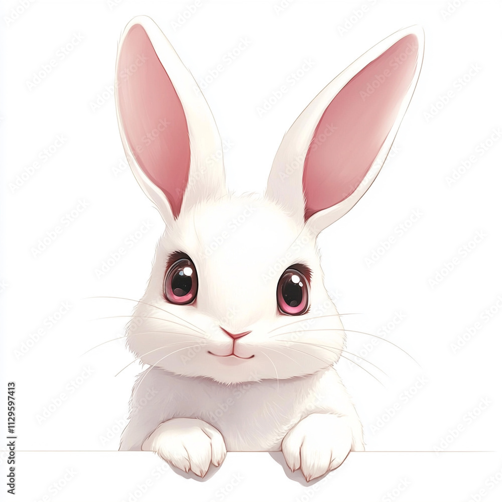 white rabbit on white white rabbit on white