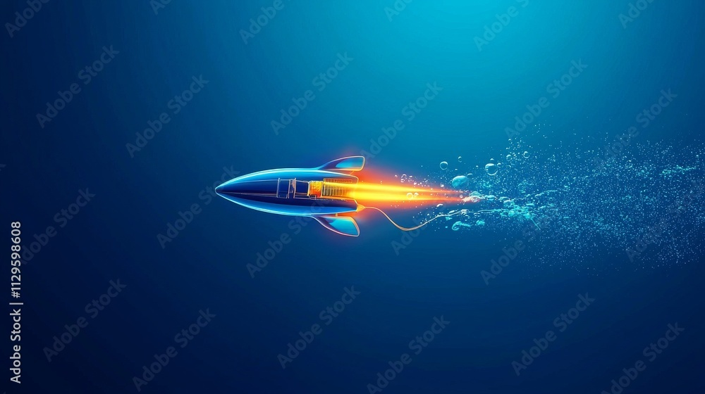 Futuristic digital fish swimming with vibrant motion effects. Futuristic digital fish swimming with vibrant motion effects.